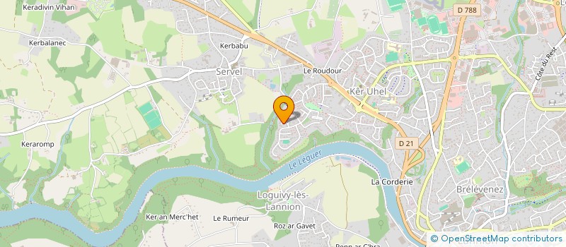 localisation de l'entreprise MONSIEUR BENOIT CORRE à LANNION