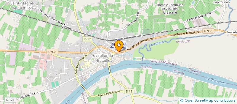 localisation de l'entreprise MONSIEUR BENOIT CORROCHER  CASTILLON-LA-BATAILLE