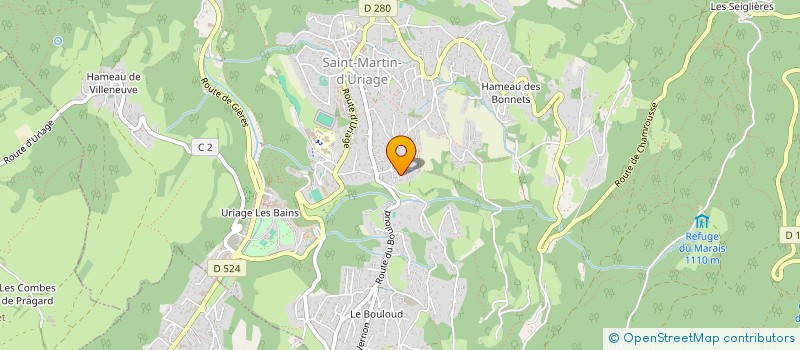 localisation de l'entreprise MONSIEUR BENOIT COSTE  SAINT-MARTIN-D'URIAGE