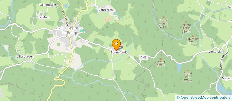 localisation de l'entreprise MONSIEUR BENOIT COSTE à SAINT-GEORGES-LA-POUGE