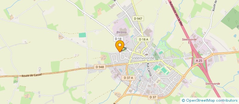 localisation de l'entreprise MONSIEUR BENOIT COUDEVILLE à STEENVOORDE