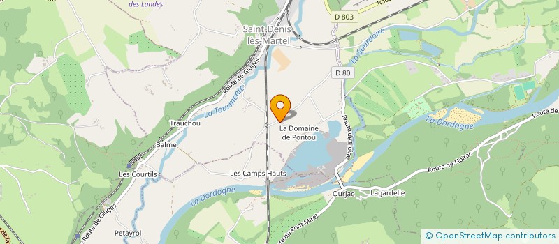 localisation de l'entreprise MONSIEUR BENOIT COUETTE  SAINT-DENIS-LES-MARTEL