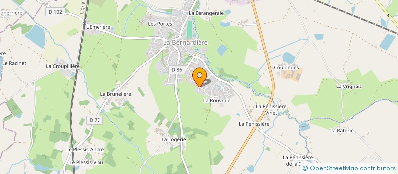 localisation de l'entreprise MONSIEUR BENOIT COUPRIE  LA BERNARDIERE