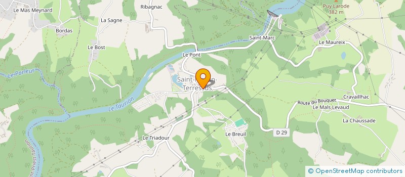 localisation de l'entreprise MONSIEUR BENOIT COUSSY à LE PALAIS-SUR-VIENNE