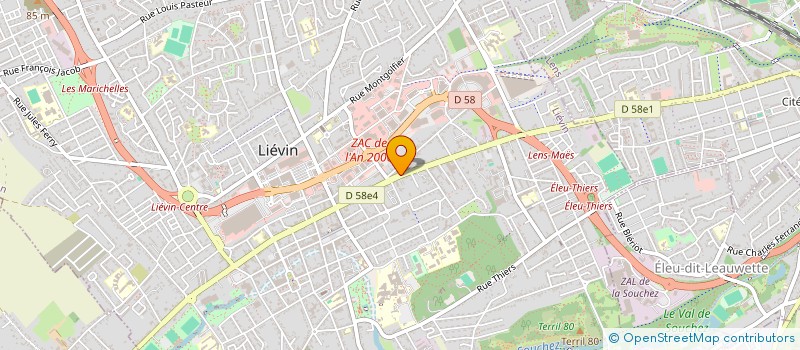 localisation de l'entreprise MONSIEUR BENOIT COUTELET  LIEVIN