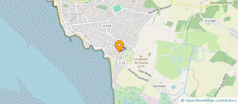 localisation de l'entreprise MONSIEUR BENOIT COUTURIER  FOURAS