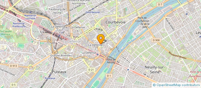 localisation de l'entreprise MONSIEUR BENOIT CREIS  COURBEVOIE