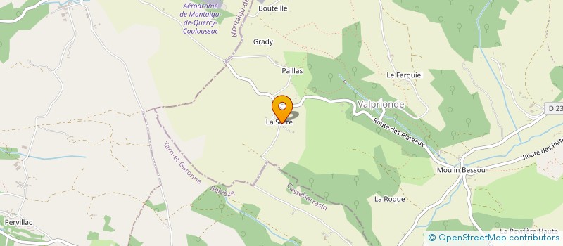 localisation de l'entreprise MONSIEUR BENOIT CRETAL  BARGUELONNE-EN-QUERCY