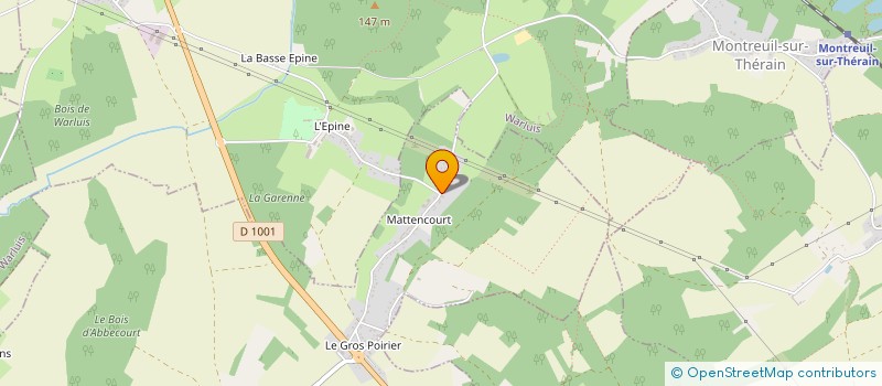 localisation de l'entreprise MONSIEUR BENOIT CUTULIC  ABBECOURT