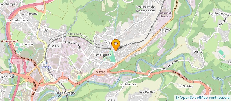 localisation de l'entreprise MONSIEUR BENOIT DABET  ARGONAY