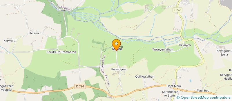 localisation de l'entreprise MONSIEUR BENOIT DAHERON  PLOGASTEL-SAINT-GERMAIN