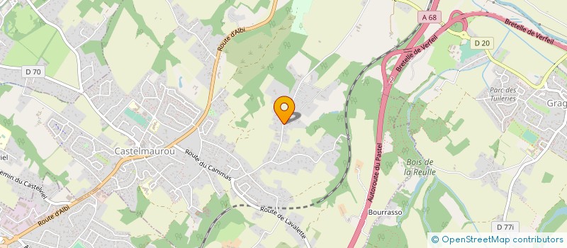 localisation de l'entreprise MONSIEUR BENOIT DAL CORTIVO  CASTELMAUROU