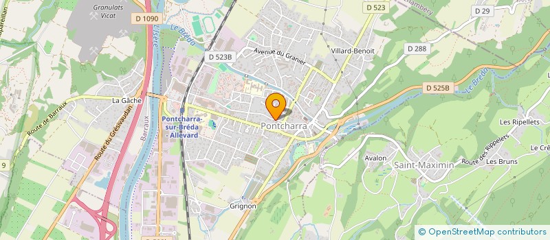 localisation de l'entreprise MONSIEUR BENOIT DAMBLANS  PONTCHARRA