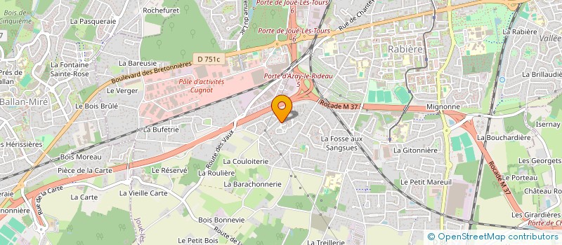 localisation de l'entreprise MONSIEUR BENOIT DAMBRUN  JOUE-LES-TOURS