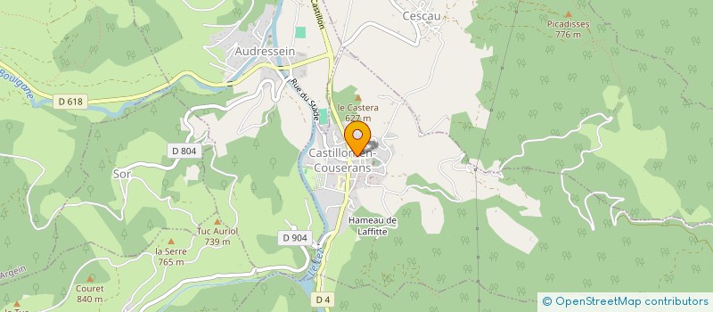 localisation de l'entreprise MONSIEUR BENOIT DANEIROLE à CASTILLON-EN-COUSERANS