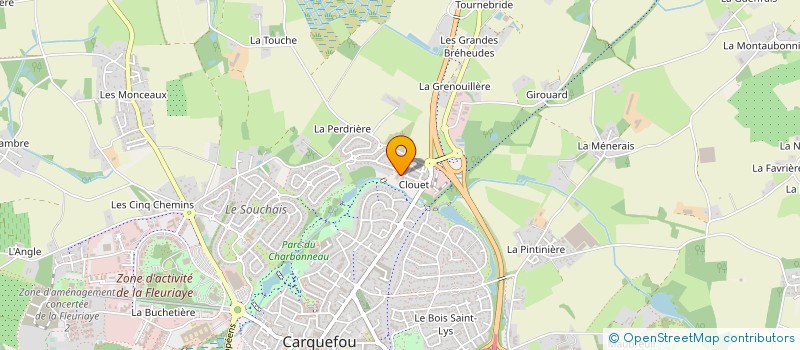 localisation de l'entreprise MONSIEUR BENOIT DANET  CARQUEFOU