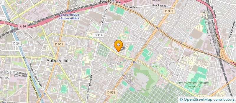 localisation de l'entreprise MONSIEUR BENOIT DANFLOUS  AUBERVILLIERS