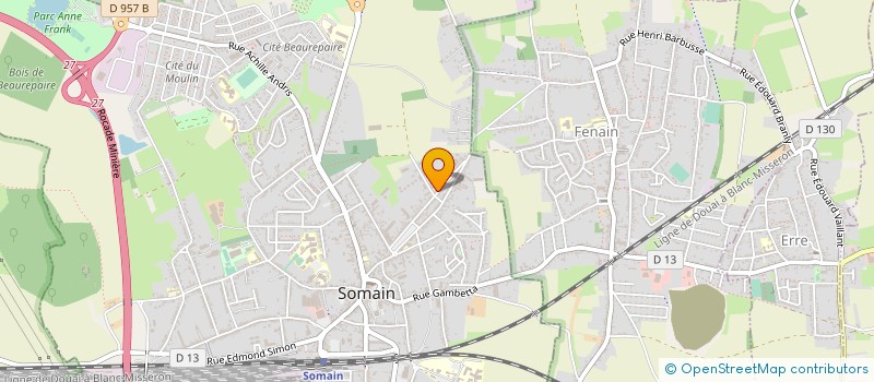localisation de l'entreprise MONSIEUR BENOIT DANGREAUX  SOMAIN
