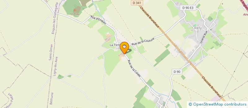 localisation de l'entreprise MONSIEUR BENOIT DANVIN  LIGNY-LES-AIRE