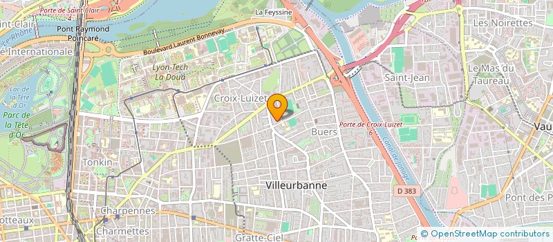 localisation de l'entreprise MONSIEUR BENOIT DARDELET  VILLEURBANNE