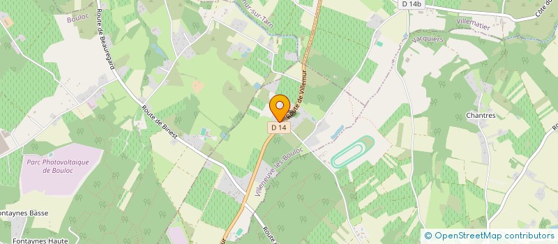 localisation de l'entreprise MONSIEUR BENOIT DARNES  VILLENEUVE-LES-BOULOC