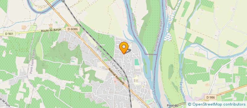 localisation de l'entreprise MONSIEUR BENOIT DAUBANTON  PONT-SAINT-ESPRIT