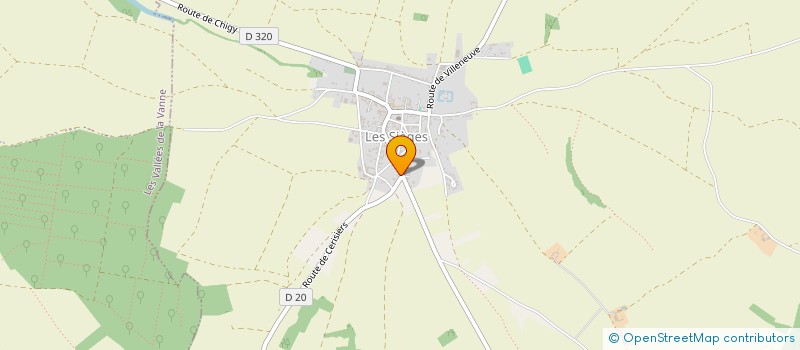 localisation de l'entreprise MONSIEUR BENOIT DAVERSIN  LES SIEGES