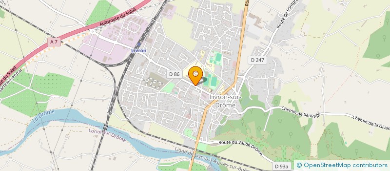 localisation de l'entreprise MONSIEUR BENOIT DE GEA  LIVRON-SUR-DROME