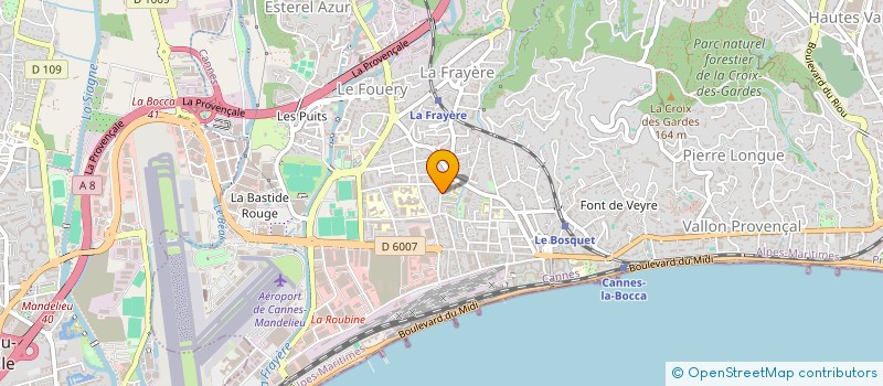 localisation de l'entreprise MONSIEUR BENOIT DE GODOS à CANNES