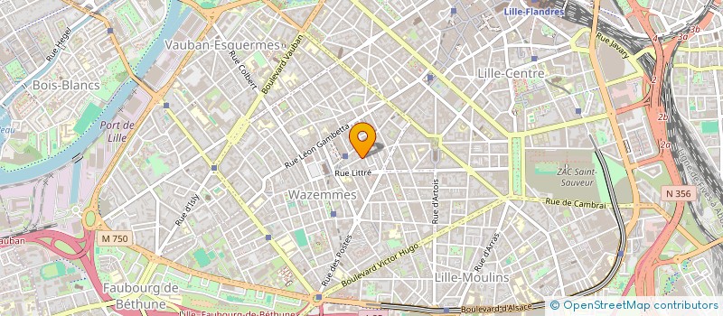 localisation de l'entreprise MONSIEUR BENOIT DE LA VAISSIERE DE LAVERGNE  LILLE