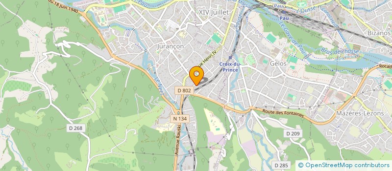 localisation de l'entreprise MONSIEUR BENOIT DEBAIGT  JURANCON