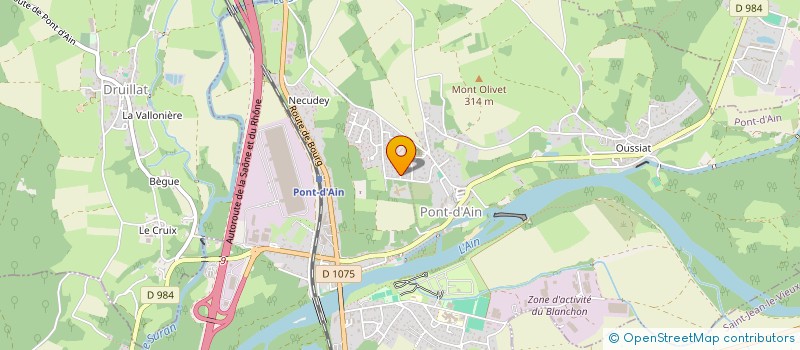 localisation de l'entreprise MONSIEUR BENOIT DEBEAULIEU  PONT-D'AIN