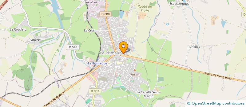 localisation de l'entreprise MONSIEUR BENOIT DECHAUX  LUC-LA-PRIMAUBE