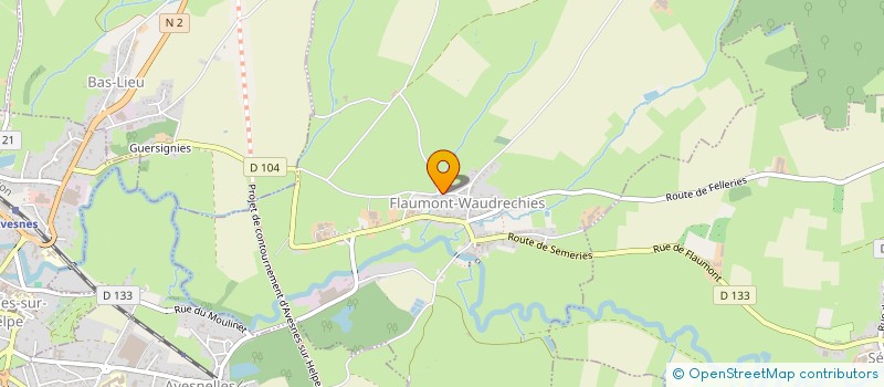 localisation de l'entreprise MONSIEUR BENOIT DEFFOLIN à FLAUMONT-WAUDRECHIES