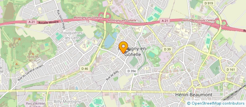 localisation de l'entreprise MONSIEUR BENOIT DEGORRE  MONTIGNY-EN-GOHELLE