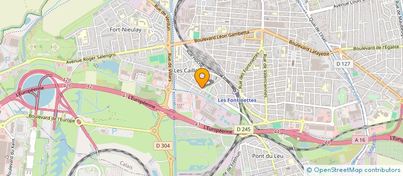 localisation de l'entreprise MONSIEUR BENOIT DEGRENDELE  CALAIS