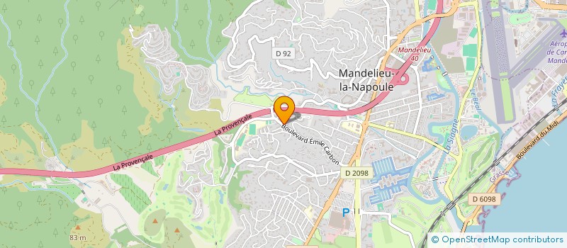 localisation de l'entreprise MONSIEUR BENOIT DEJARDIN à MANDELIEU-LA-NAPOULE