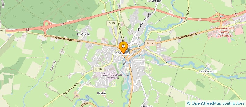 localisation de l'entreprise MONSIEUR BENOIT DELABAYS  CHAROLLES