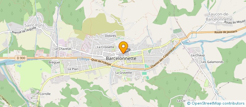 localisation de l'entreprise MONSIEUR BENOIT DELAGE  BARCELONNETTE