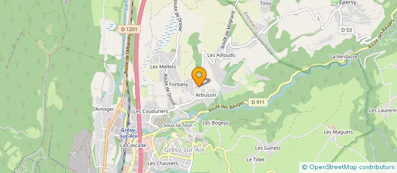 localisation de l'entreprise MONSIEUR BENOIT DELAHAYE à GRESY-SUR-AIX