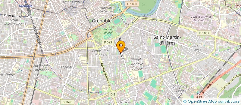 localisation de l'entreprise MONSIEUR BENOIT DELAPIERRE  GRENOBLE
