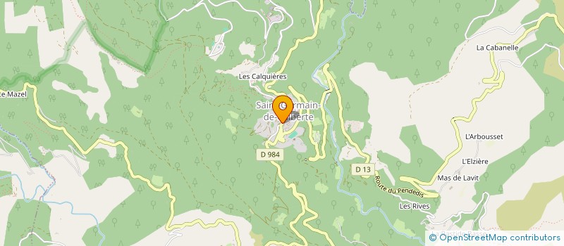 localisation de l'entreprise MONSIEUR BENOIT DELAPORTE  SAINT-GERMAIN-DE-CALBERTE