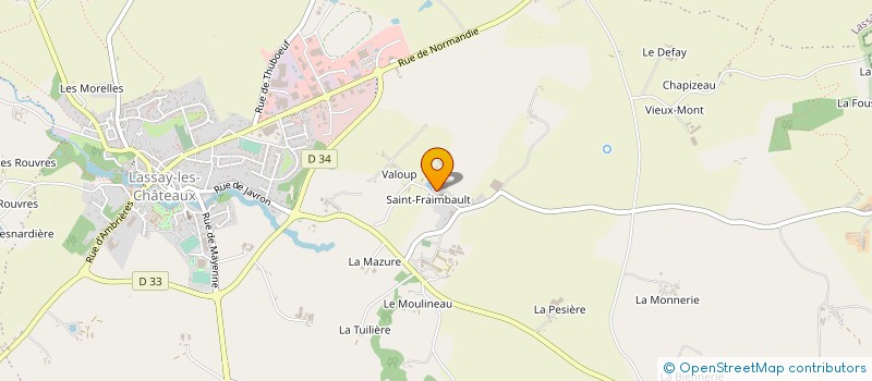 localisation de l'entreprise MONSIEUR BENOIT DELAUNAY  LASSAY-LES-CHATEAUX