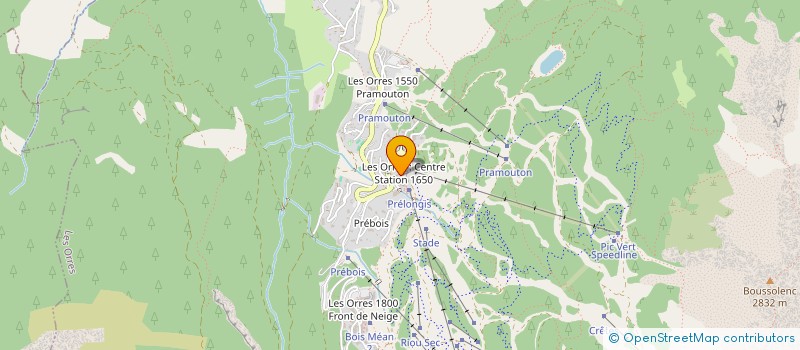 localisation de l'entreprise MONSIEUR BENOIT DELDOSSI  LES ORRES