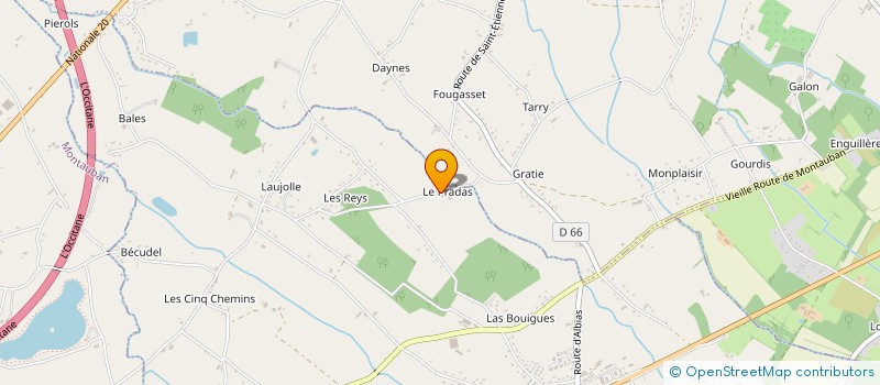 localisation de l'entreprise MONSIEUR BENOIT DELPEYROU  SAINT-ETIENNE-DE-TULMONT