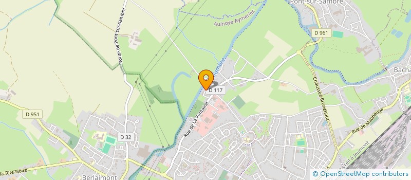 localisation de l'entreprise MONSIEUR BENOIT DELVALLEE  AULNOYE-AYMERIES