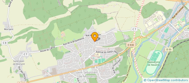 localisation de l'entreprise MONSIEUR BENOIT DENEUX  SAINT-SEBASTIEN-DE-MORSENT