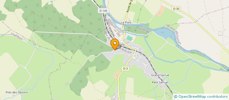 localisation de l'entreprise MONSIEUR BENOIT DESFOUGERES  VALLENAY