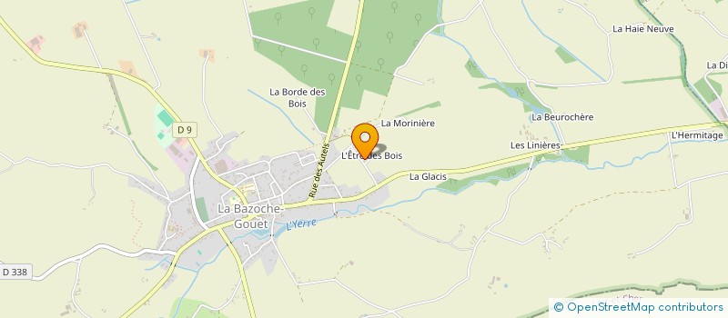 localisation de l'entreprise MONSIEUR BENOIT DESHAYES à LA BAZOCHE-GOUET