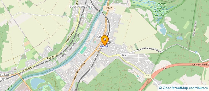 localisation de l'entreprise MONSIEUR BENOIT DESMOULIN  MERIEL